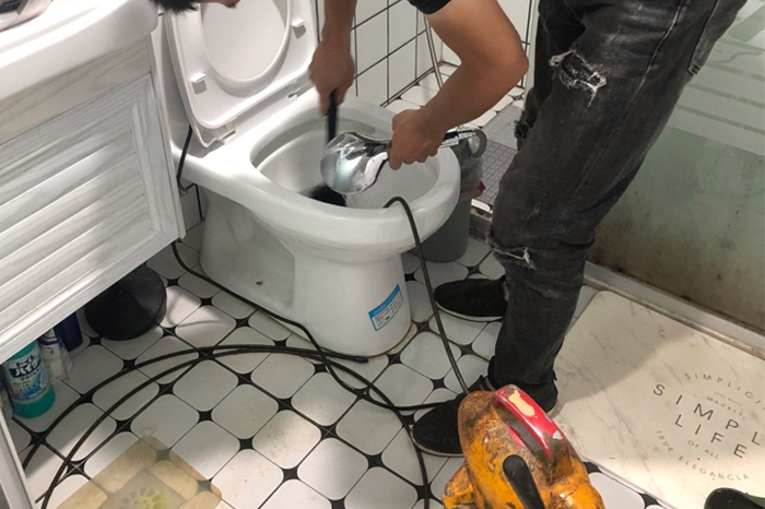 永发镇疏通下水道